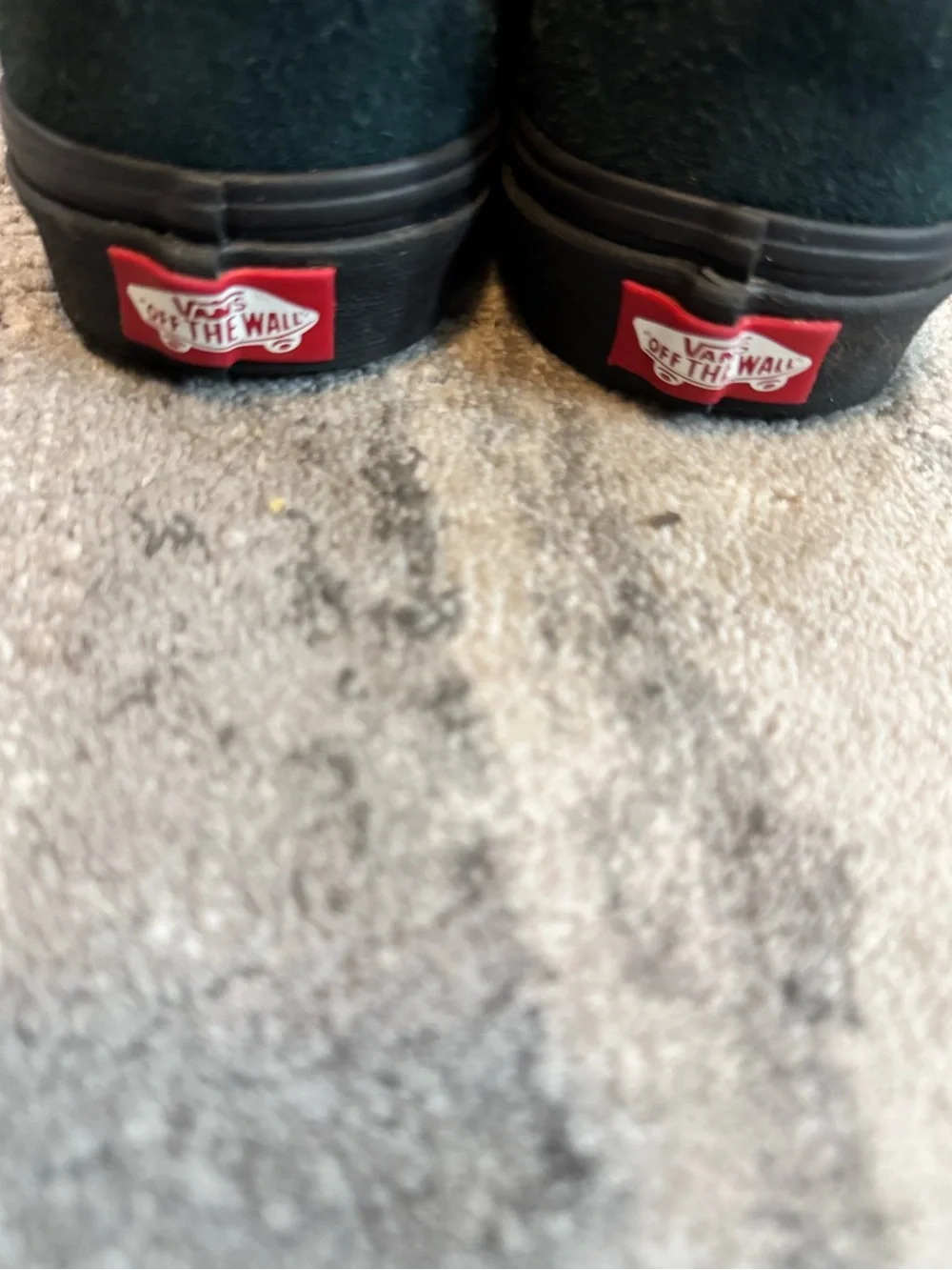 Vans Kids Suede Low-Top Sneakers in Dark Green